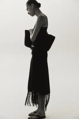 Jupe frangée - Noir — photo 1