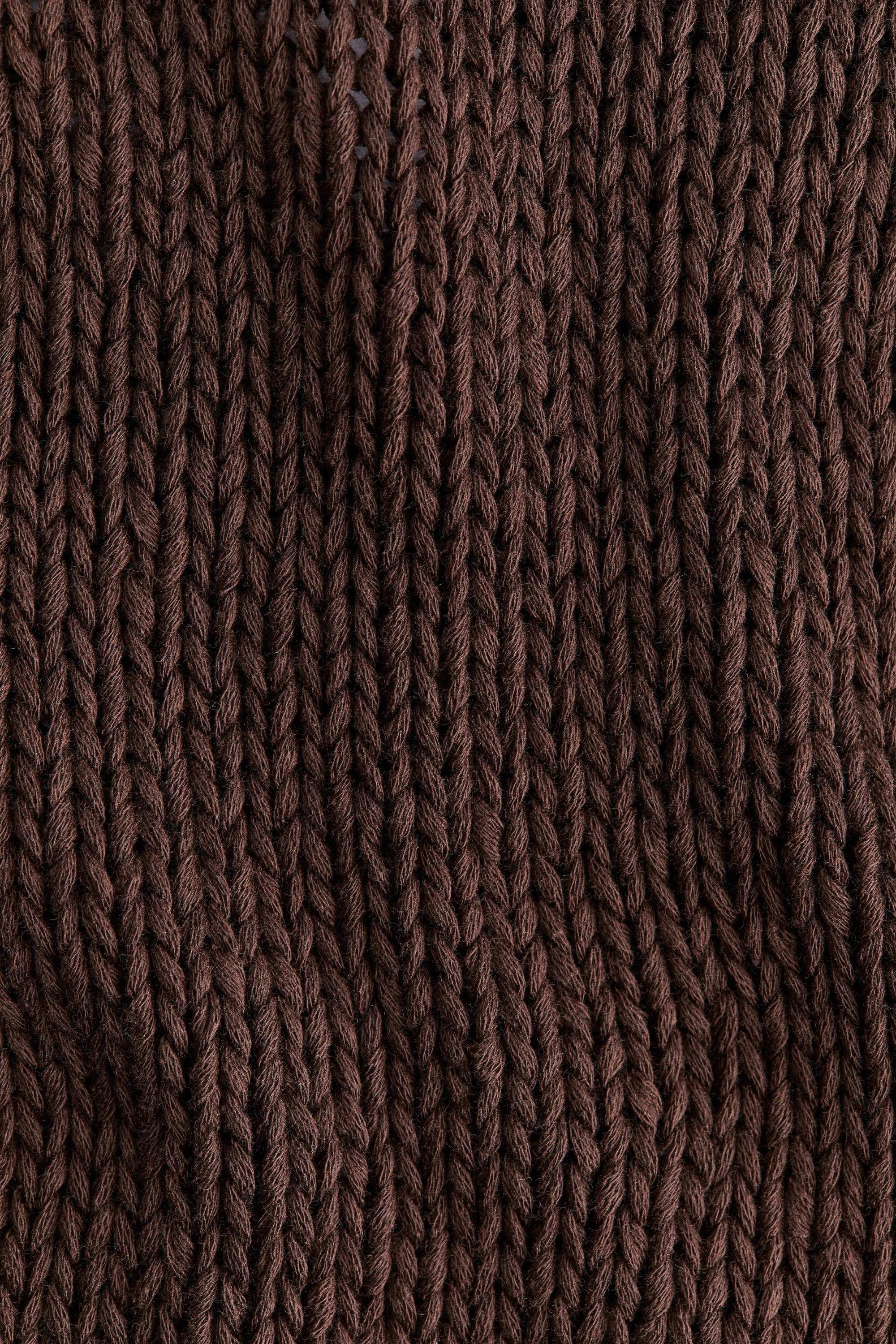 T-shirt en maille - Marron foncé