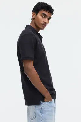 Polo Regular Fit - Bleu marine — photo 2