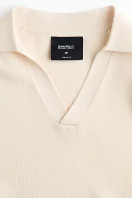 Polo en maille Cooling Regular Fit - Beige clair — photo 5