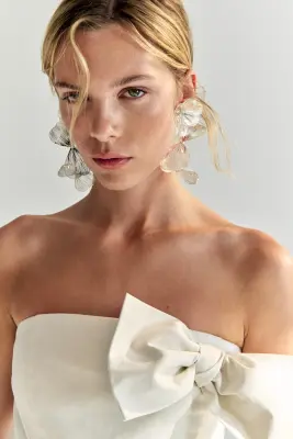Robe bandeau avec nœud - Ivoire — photo 3