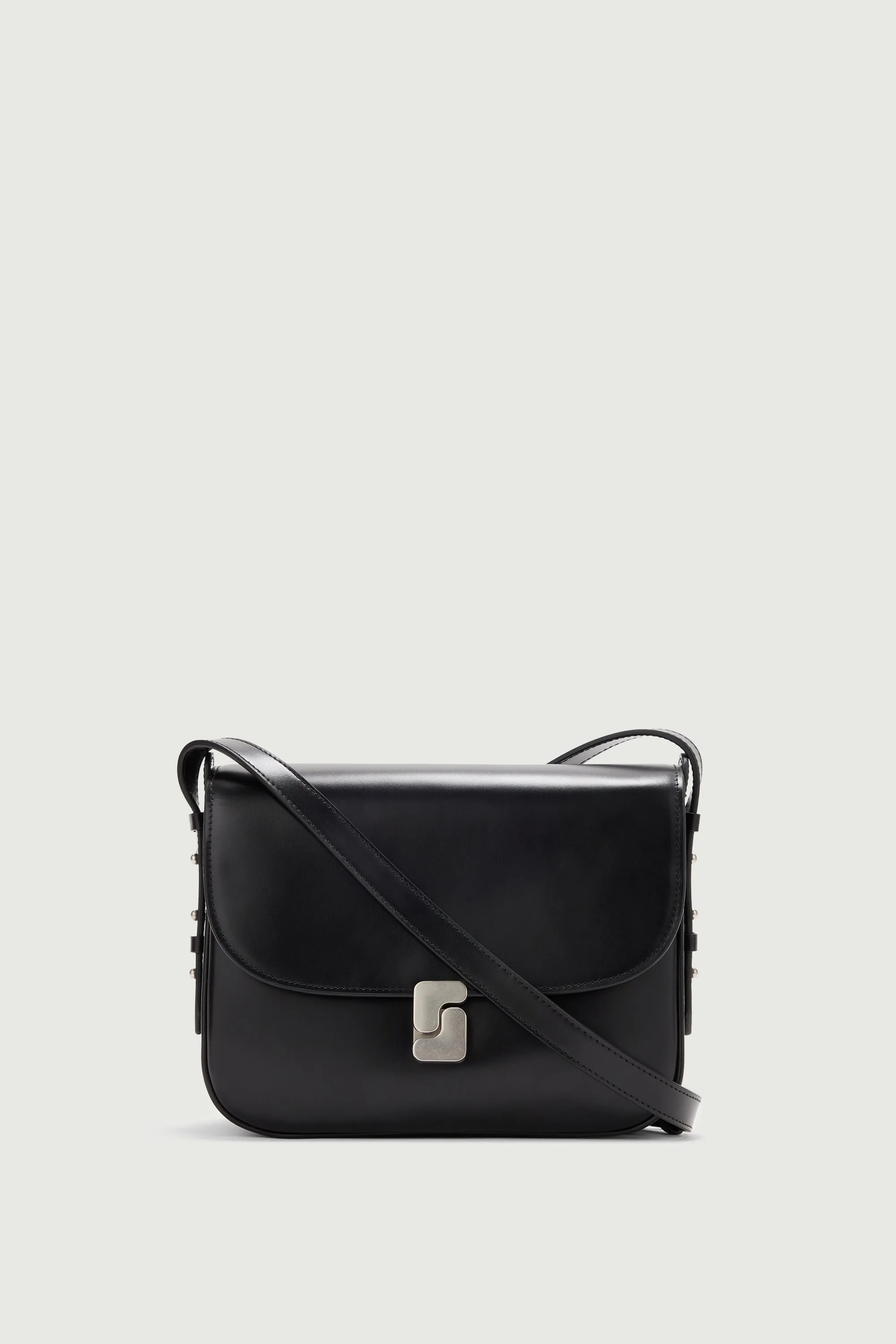 SAC BELLISSIMA MAXI NOIR FERMOIR ARGENTÉ