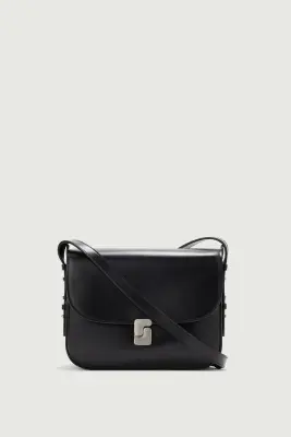 SAC BELLISSIMA MAXI NOIR FERMOIR ARGENTÉ — photo 1