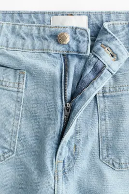 Wide High Jeans - Bleu denim clair — photo 5