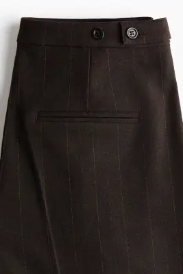 Pantalon chic en twill - Marron foncé/rayures tennis — photo 4