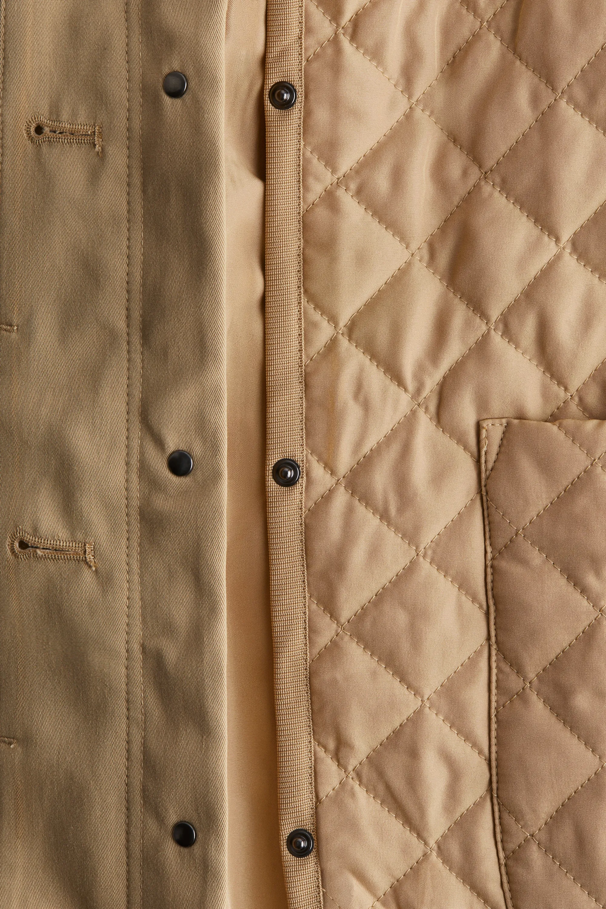 Manteau 3/4 en twill de coton - Beige