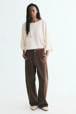 Top cape en maille - Crème — photo 2