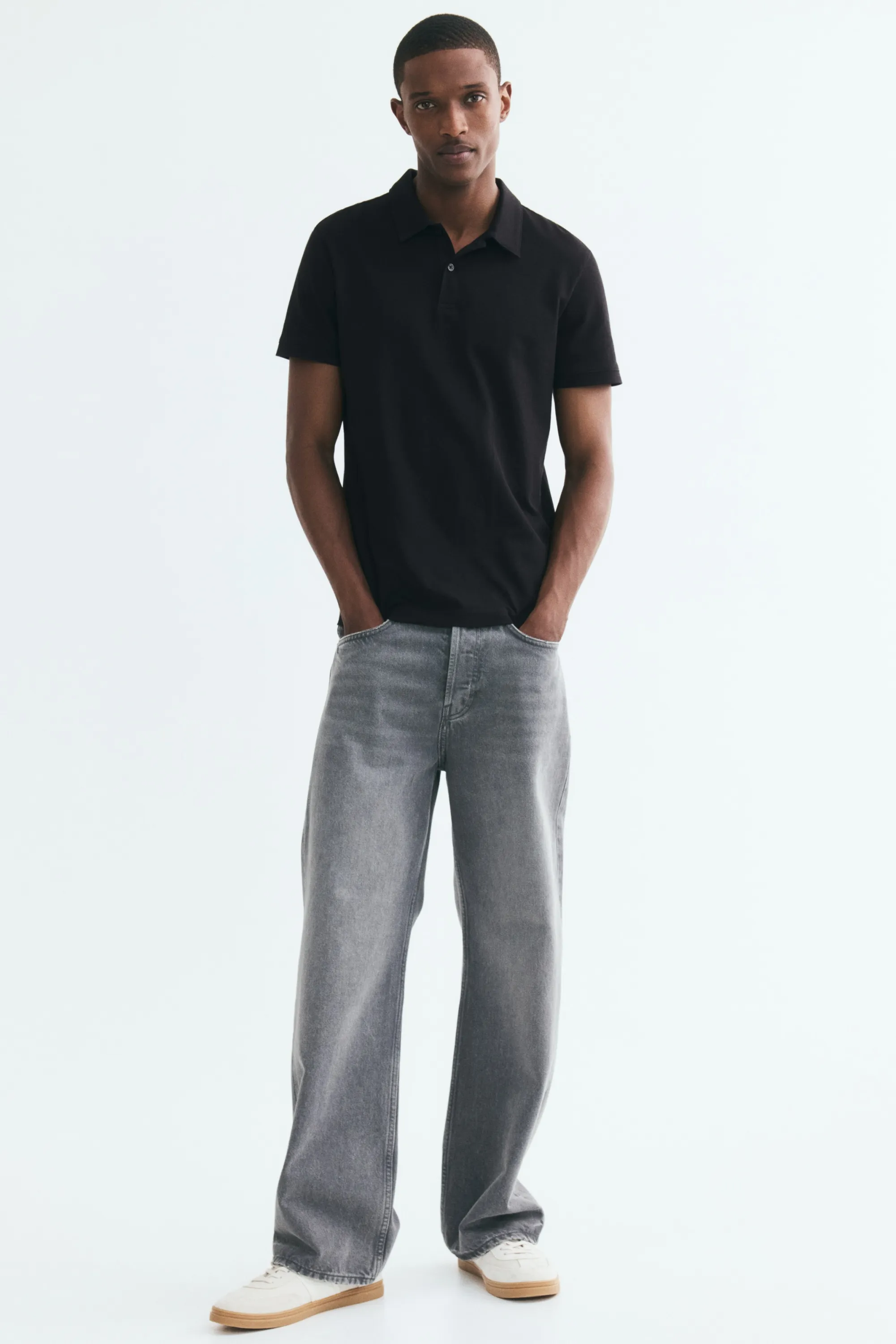 Polo COOLMAX® Slim Fit - Noir