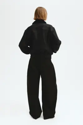 Veste en cuir - Noir — photo 4