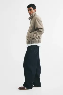 Baggy Barrel Jeans - Bleu denim foncé — photo 3