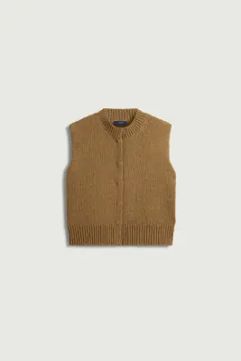 CARDIGAN KALYANEE TILLEUL — photo 5