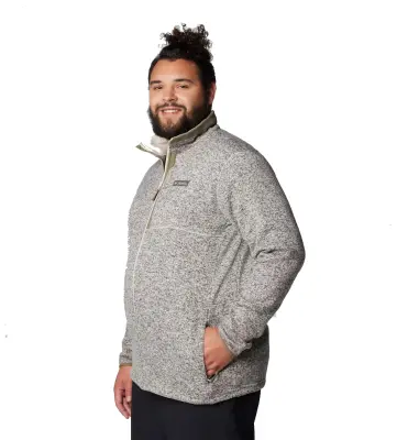 COLUMBIA SWEAT CHINE ZIP Kaki/Beige — photo 5