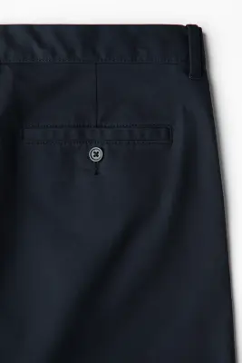 Chino Slim Fit en coton - Bleu marine — photo 4