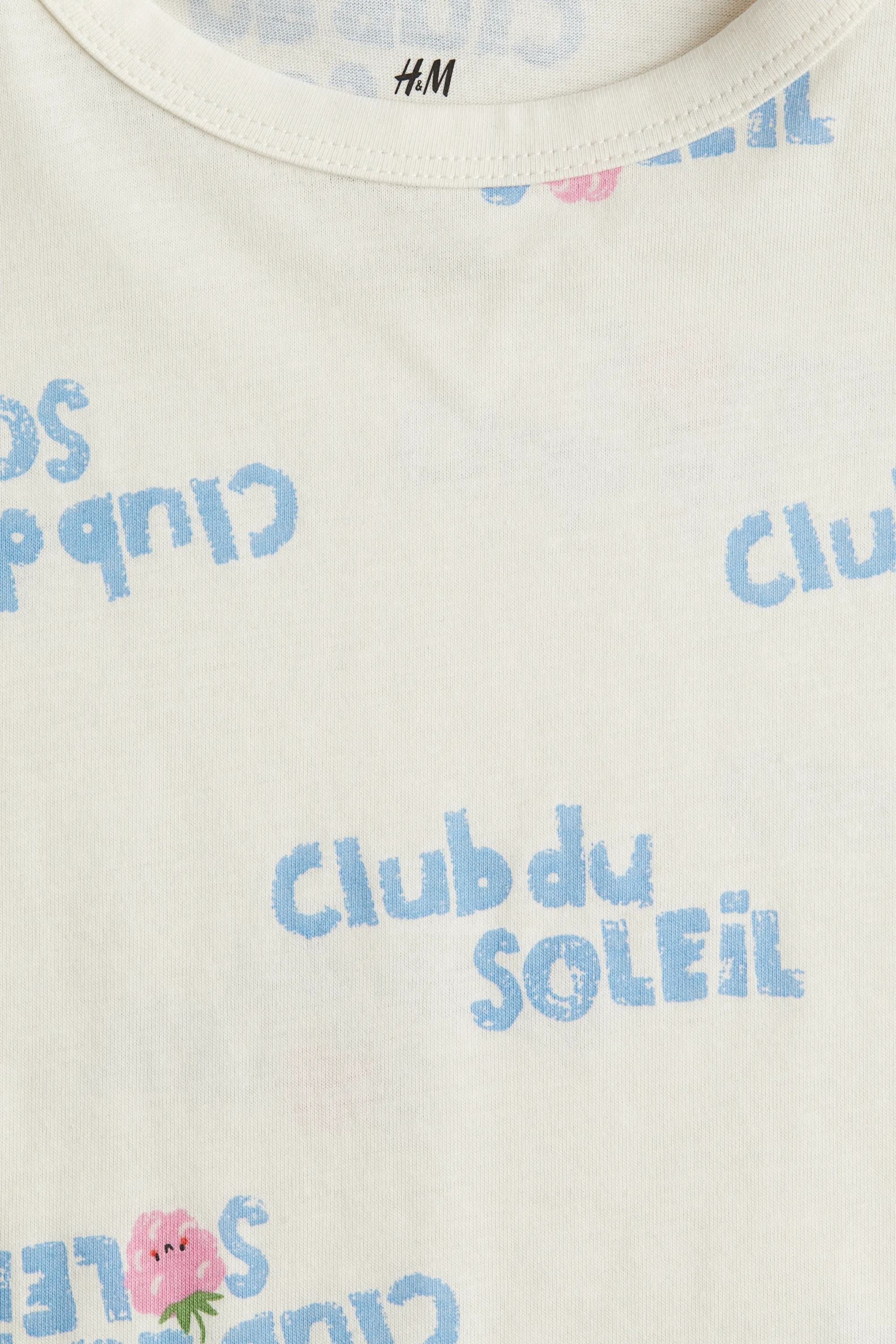 Top en jersey imprimé - Blanc/Club Du Soleil