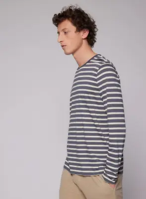 Tee shirt Pirate Col Rond Manches Longues en Lyocel / Tencel / Coton — photo 3
