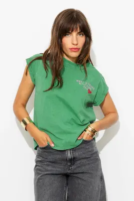 T-shirt à message coeur Femme — photo 4
