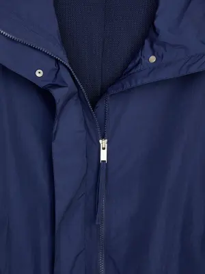 Veste en nylon à col montant - Bleu foncé — photo 4