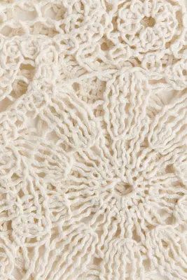 Top façon crochet - Crème — photo 5