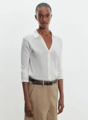 Chemise en coton et cachemire