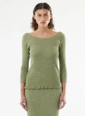 Pull en viscose et fibre irisée — photo 4