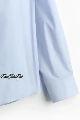 Chemise Relaxed Fit - Bleu clair/East Isles Club — photo 5