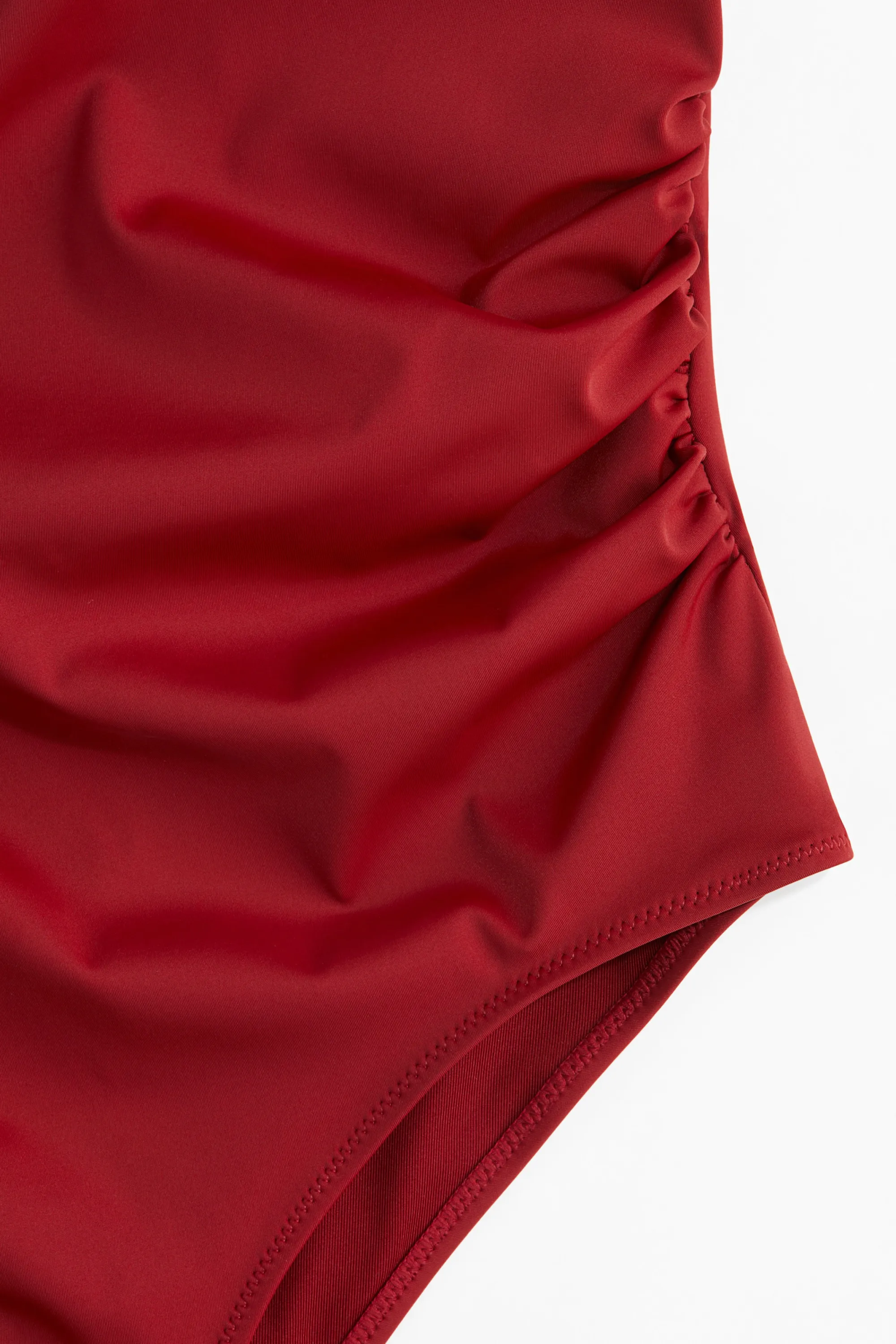 Maillot de bain asymétrique Light Shape - Rouge foncé