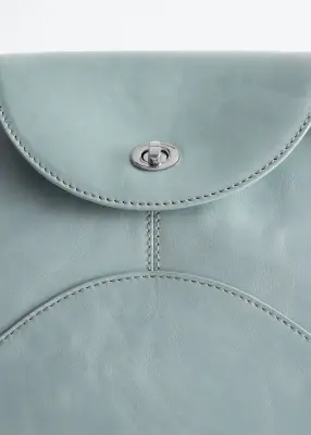 Sac porté épaule incurvé - Bleu clair — photo 3