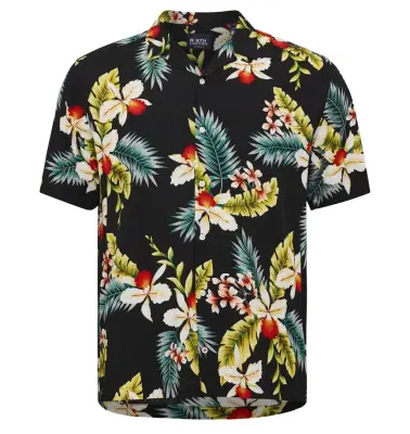 NORTH CHEMISE FLEURS Noir — photo 2