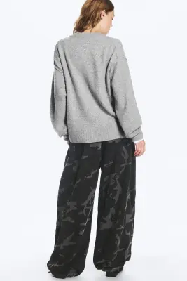 Pull en maille décontracté - Gris chiné — photo 2