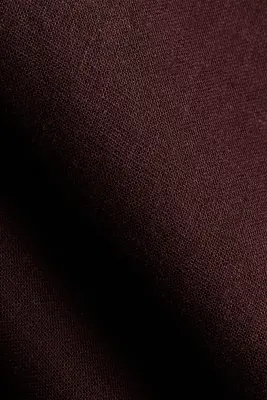 Slip skirt en lin mélangé - Marron foncé — photo 2
