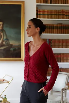 Ninon Knit Sweater - Bordeaux — photo 5