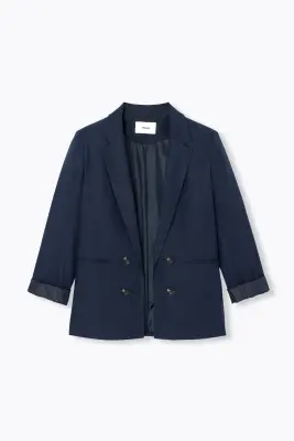 Veste de tailleur lin mélangé — photo 1