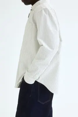 Chemise Oxford Regular Fit - Blanc/rayé — photo 2