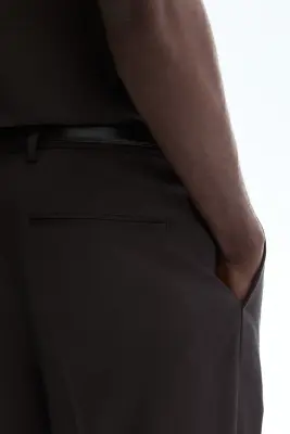 Pantalon de costume Slim Fit - Marron foncé — photo 3