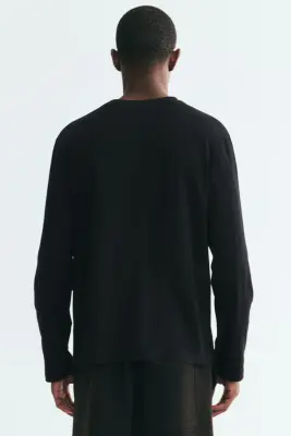 T-shirt Regular Fit en jersey - Noir — photo 2