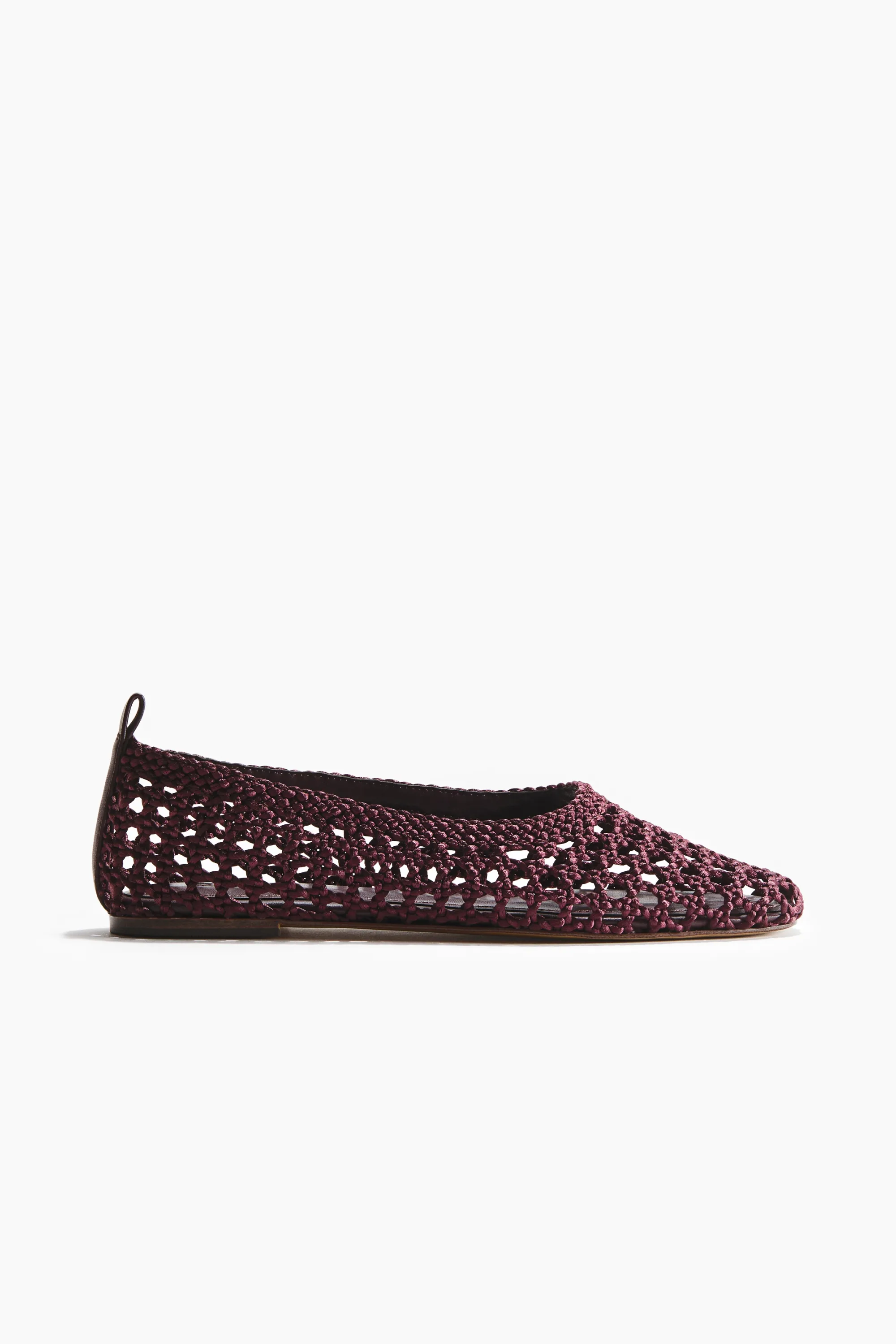 Ballerines tressées - Marron foncé