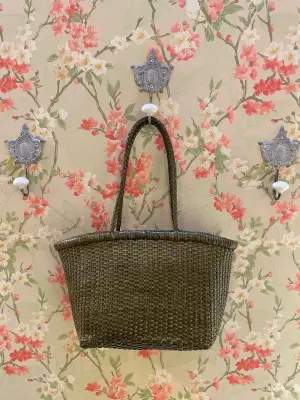 Nouveau ! DRAGON DIFFUSION Sac Weave Small Kaki — photo 3