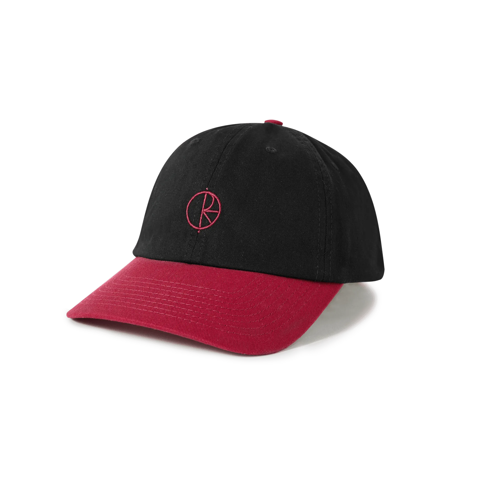 Casquette polar sai stroke logo – black/redcurrant