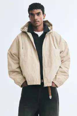 Veste à capuche - Beige clair — photo 1