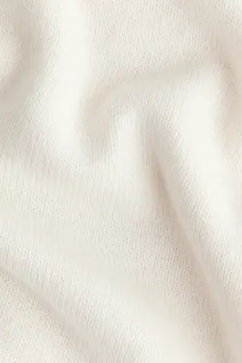 Pull oversize en laine mélangée - Crème — photo 4