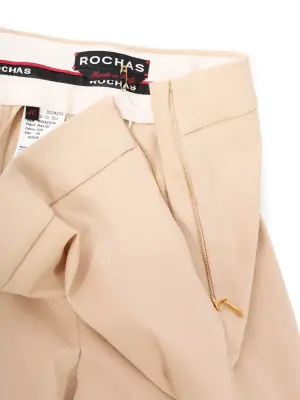 Pantalon slim fit taille basse en coton stretch beige crème Prix boutique 580€ Taille 36 — photo 3