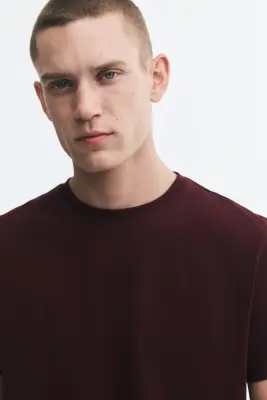 T-shirt Slim Fit - Bordeaux — photo 2
