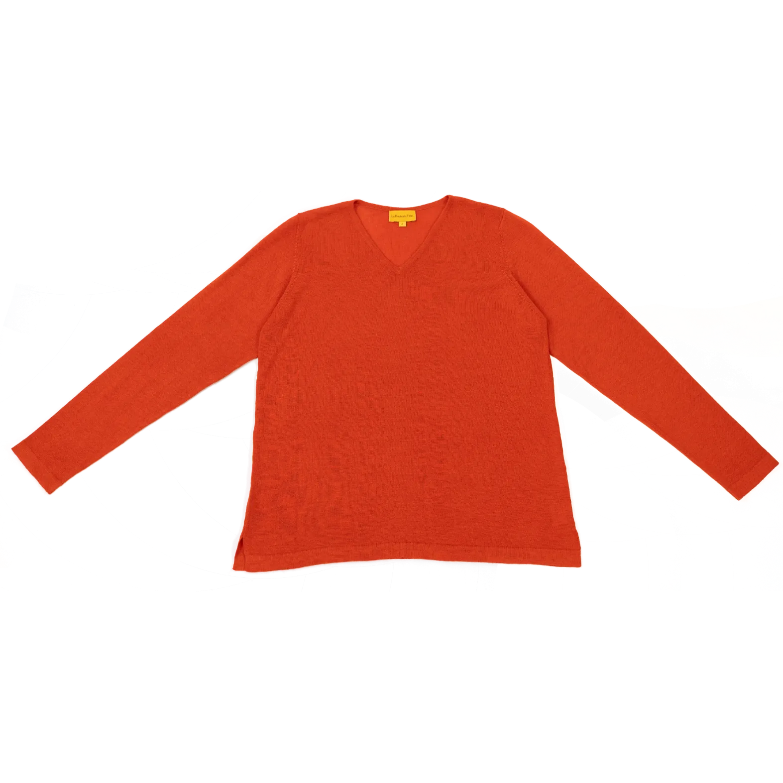 Pull léger en pashmina et soie - Orange