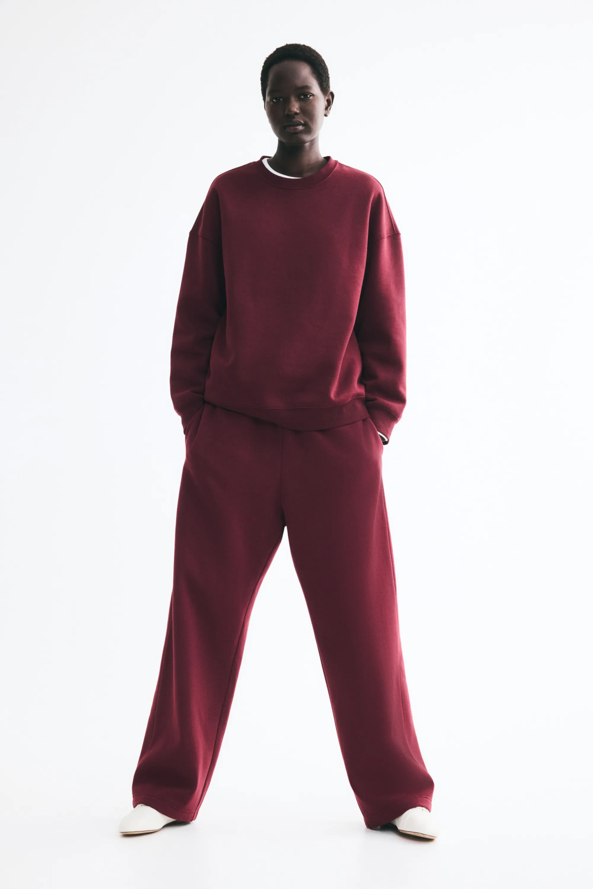 Sweat oversize - Bordeaux