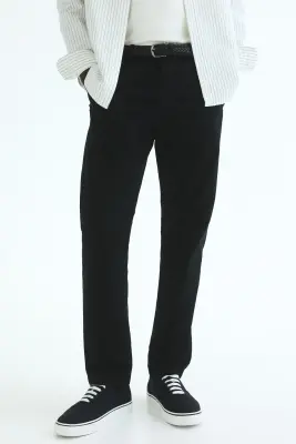 Chino Slim Fit en coton - Noir — photo 1