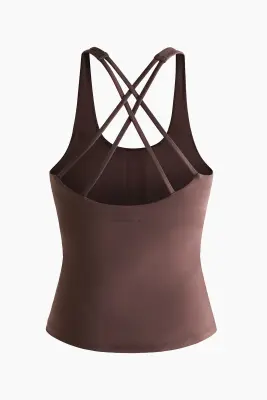 Débardeur de sport SoftMove™ - Moka chocolat — photo 4