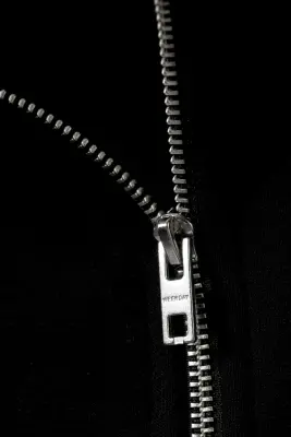 Sweat à demi-fermeture zippée ample - Noir — photo 3