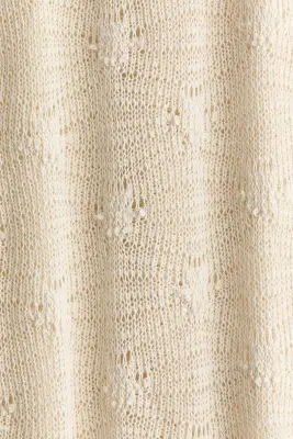 Robe façon crochet avec dos décolleté - Beige clair — photo 4