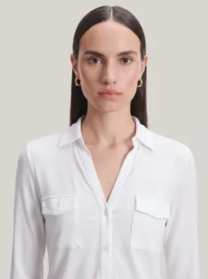 Chemise en viscose et élasthanne — photo 3
