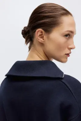 Gilet zippé - Bleu marine — photo 3